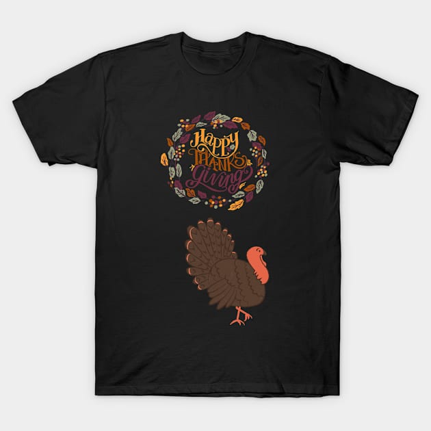 Happy thanksgiving T-Shirt by johnnie2749